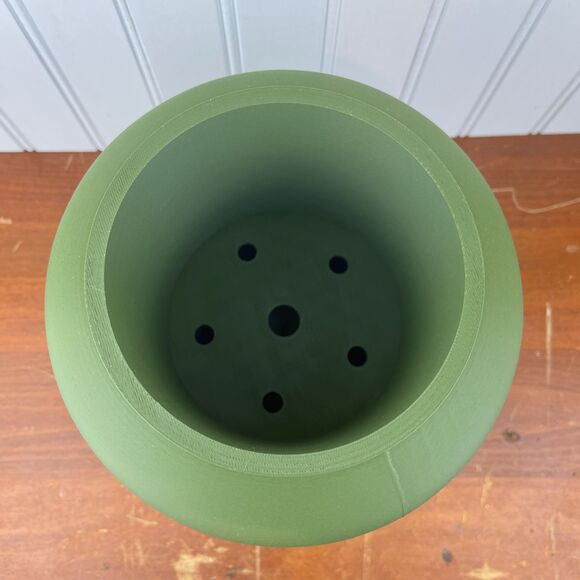 Rono Simple Indoor Planter w/ Drainage Hole and Drip Tray, houseplant - Picture 4 of 10